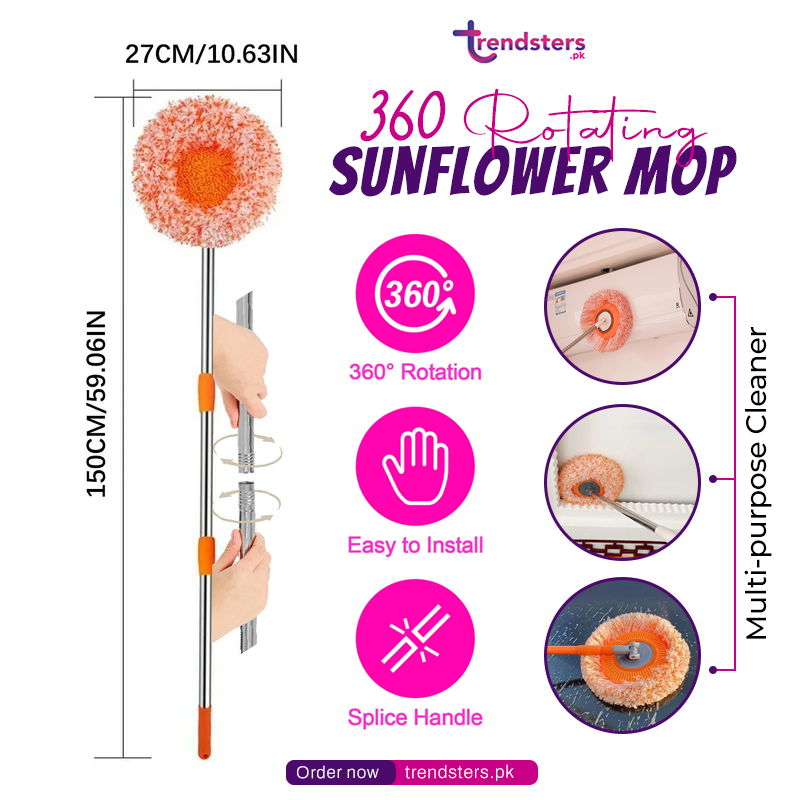 360 Rotating Sunflower Mop