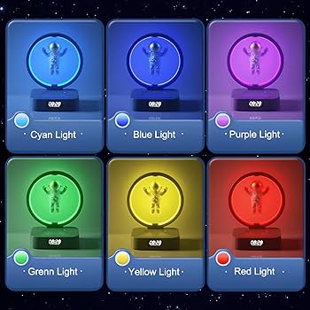 Led Astronaut Atomsphere Lamp Speaker And Wireless Charger