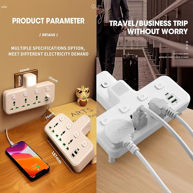 Multi functional wireless socket