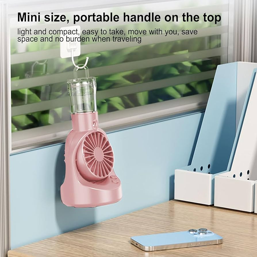 Fan Humidifier Adjustable Spray USB Fan for Tabletop