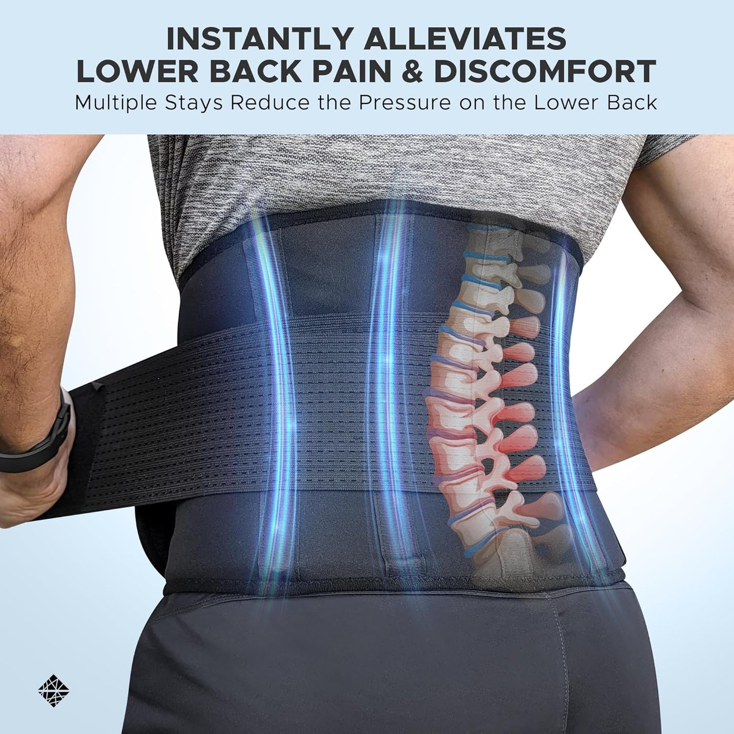 Lumbar Back Support Belt for Lower Back Pain Relief
