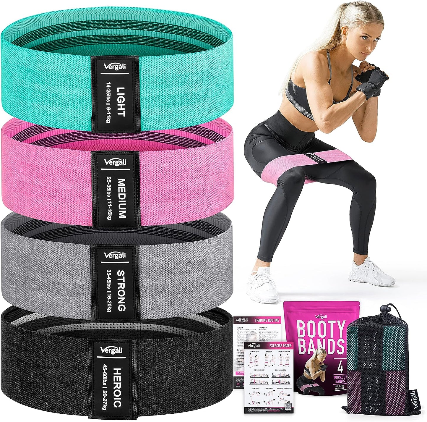 Resistance Bands for Hip Thigh Glute Bands Set