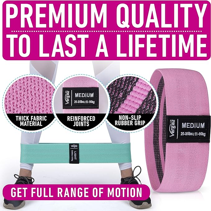 Resistance Bands for Hip Thigh Glute Bands Set