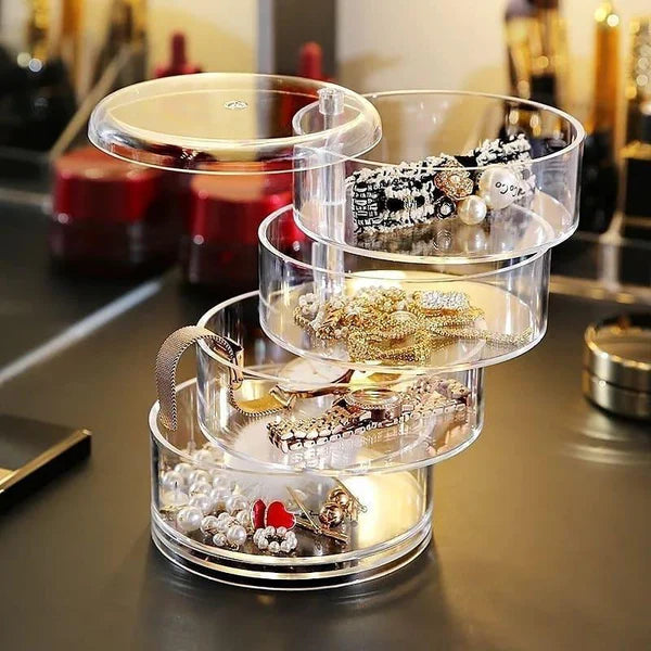 360 Degree Jewelry Organizer Storage Box (4 Layers)