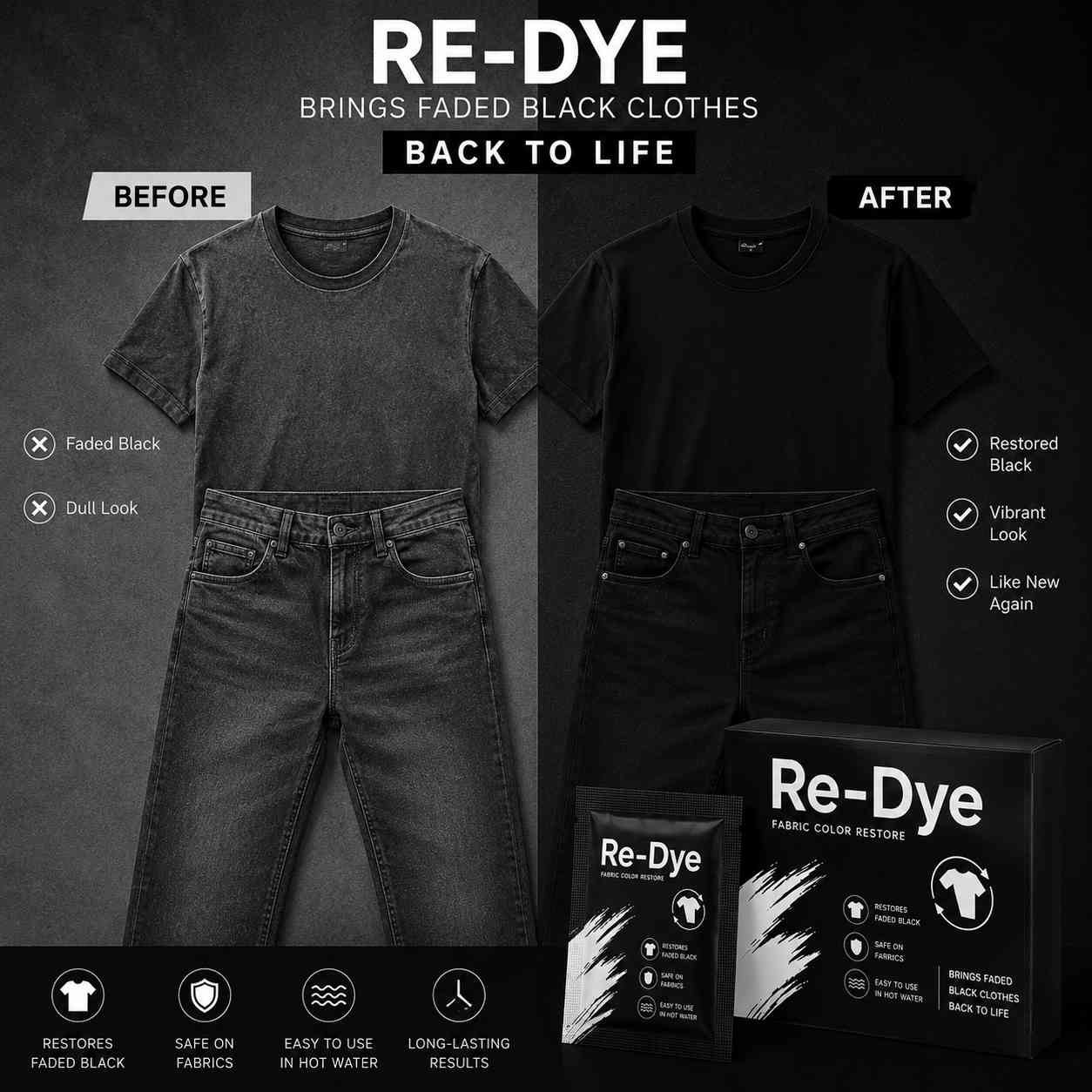 ReDye Color For Cotton & Jeans Fabric