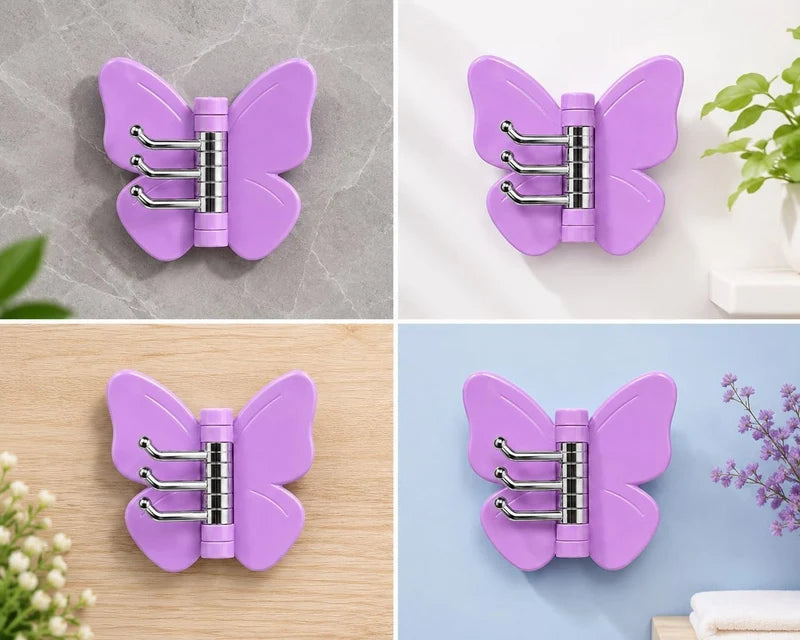 Rotatable Butterfly Wall Hooks