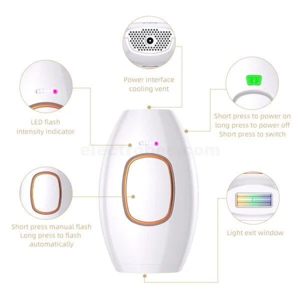 Flashes IPL laser hair