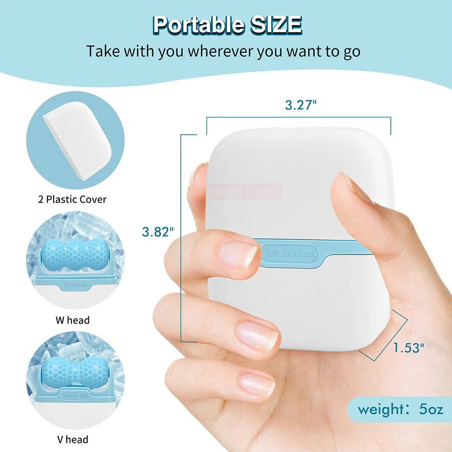 2 In 1 Ice Roller Face Massager