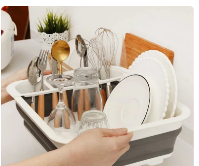 Foldable Dishes Drain Rack