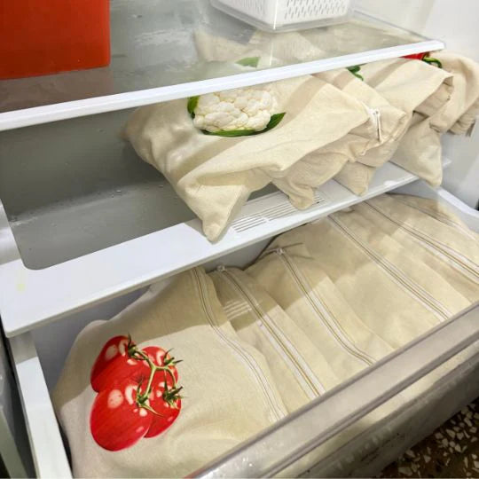 Reusable Cotton Vegetable Storage Bag