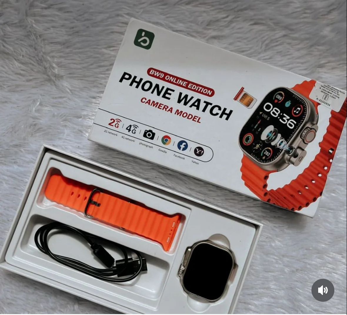 BW9 4G SIM + Camera Model 49 MM Smart Watch