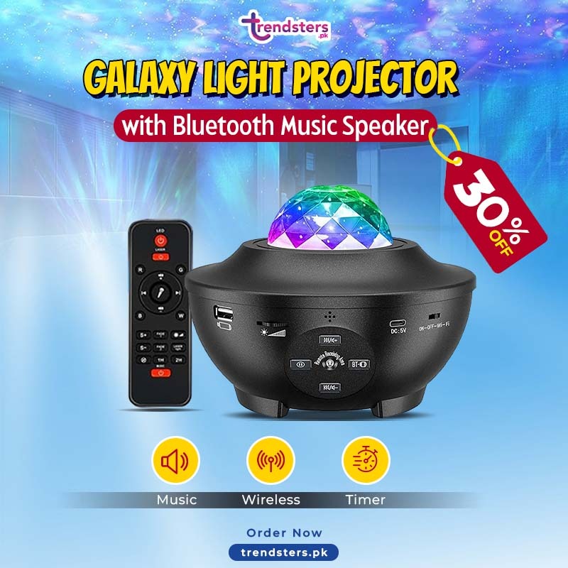 Galaxy Light Projector with Bluetooth Music Speaker
