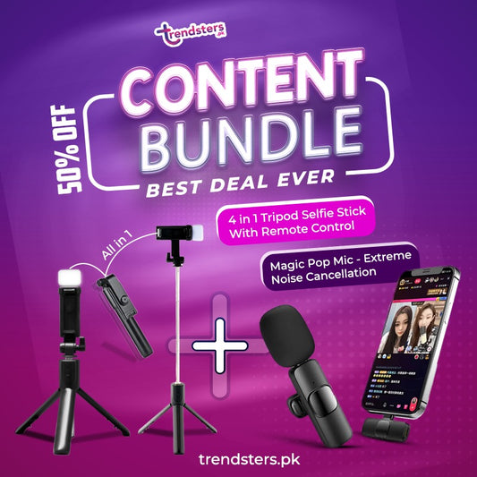 Content Bundle 4 in 1 tripod+Pop Mic