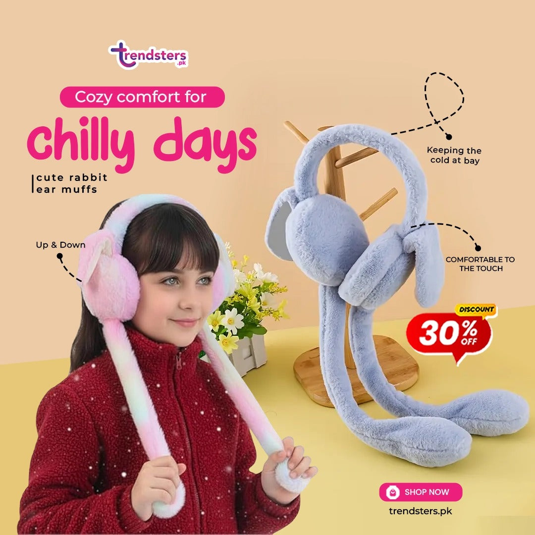 Cute Rabbit Ear Muffs