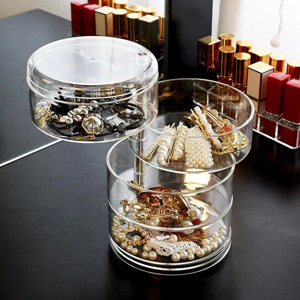 360 Degree Jewelry Organizer Storage Box (4 Layers)