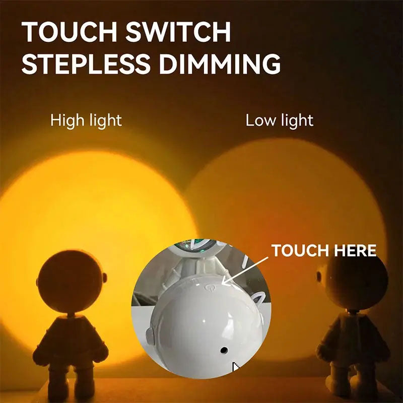 Astronaut Sunset Lamp