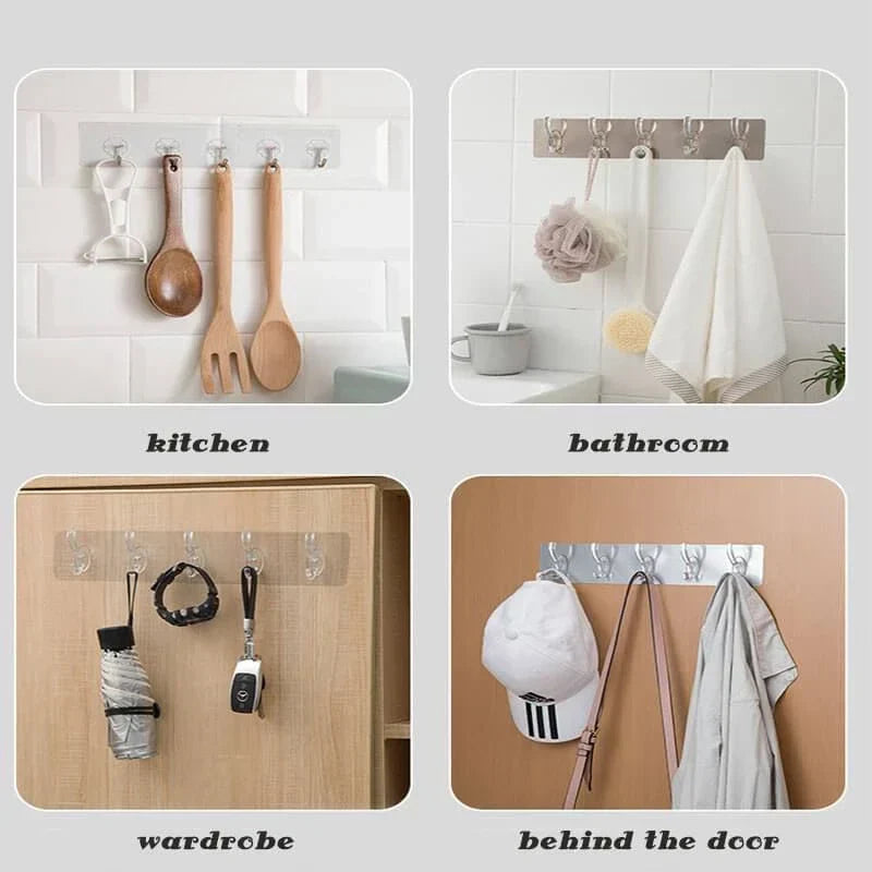 Self Adhesive Wall Mounted Hooks Strip