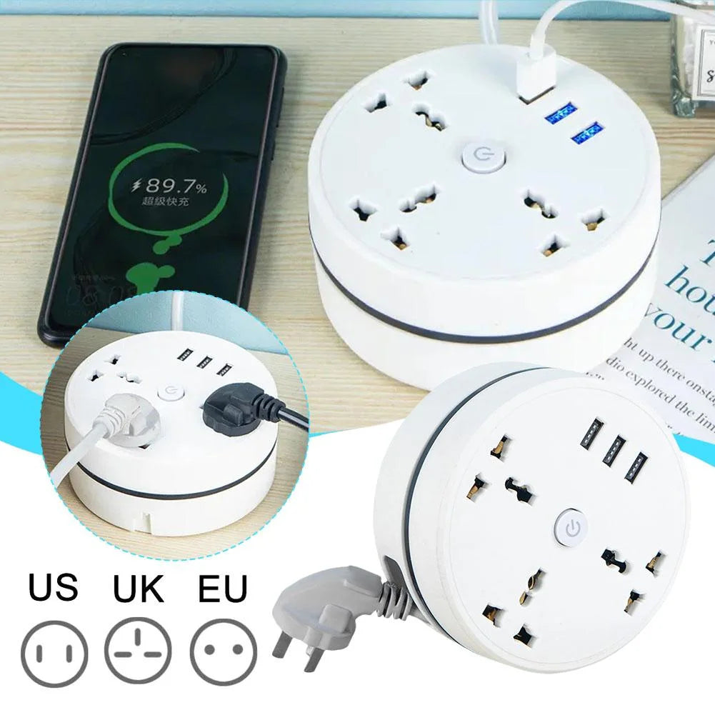 Foldable Extension Board With USB Sockets