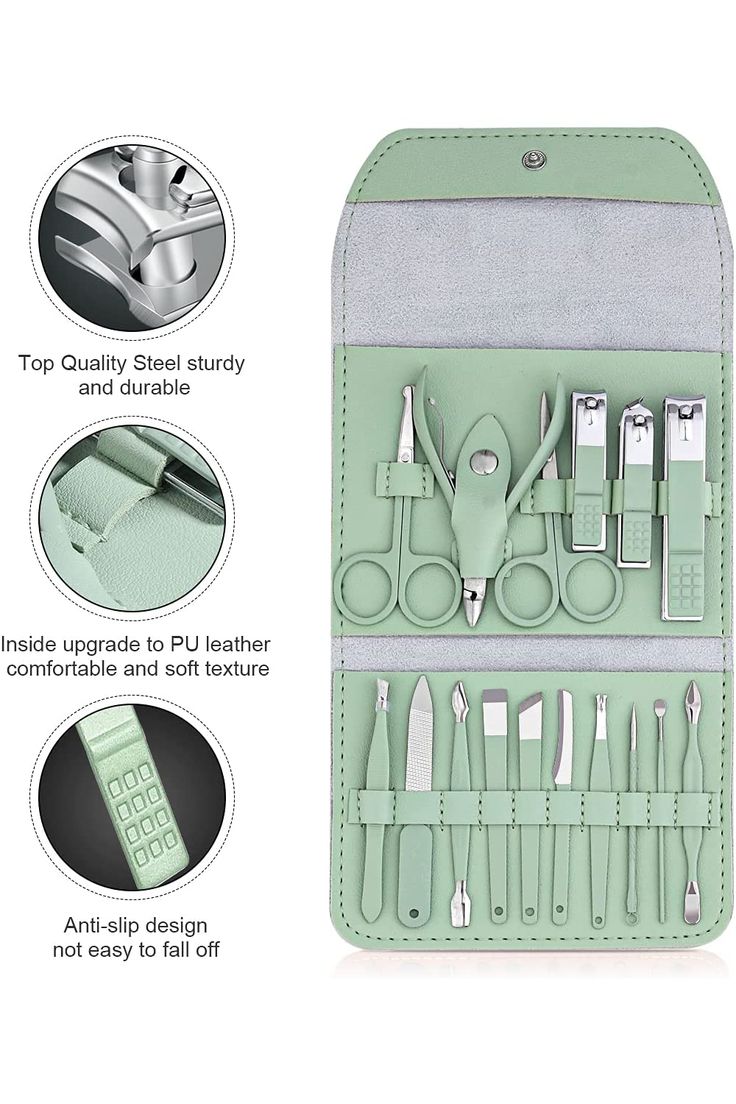 16 PCS Stainless Steel Manicure Pedicure Set