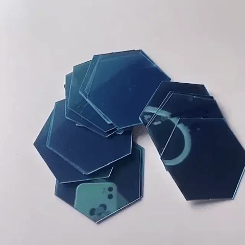 Hexagon Mirror Sticker (12 PCS)
