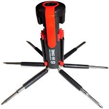 LED 8 in 1 Professional Mini Screwdriver