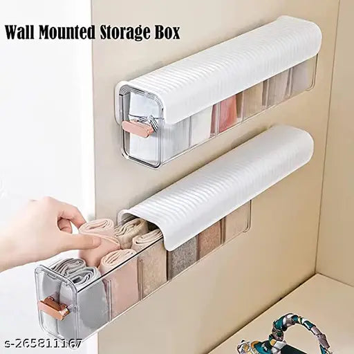 Wall Mount Socks Underwear Drawer Organize