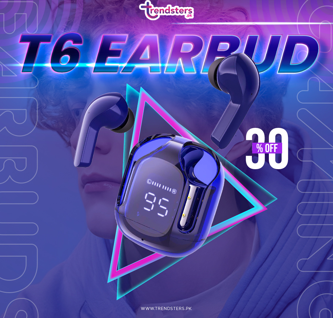 T6 TWS Wireless Headphones HiFi Bluetooth 5.0