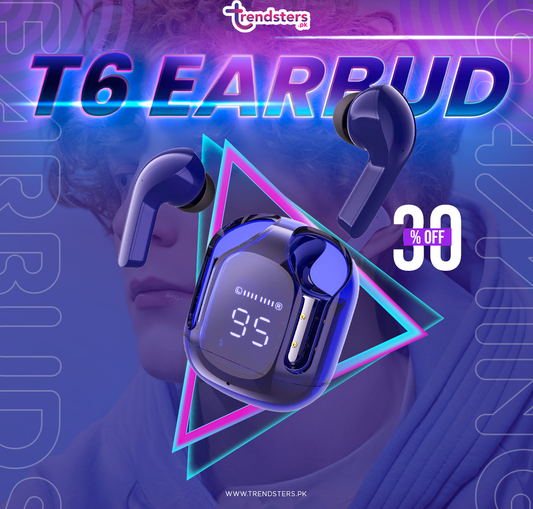 T6 TWS Wireless Headphones HiFi Bluetooth 5.0