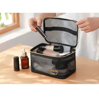 Transparent Mesh Makeup Box