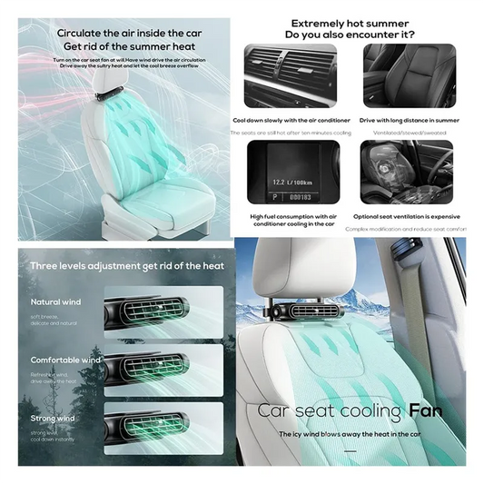 Electric Car Fans for Rear Seat
