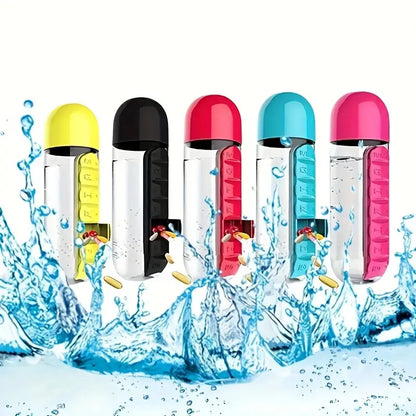 Daily Pill Box Organizer Bottle