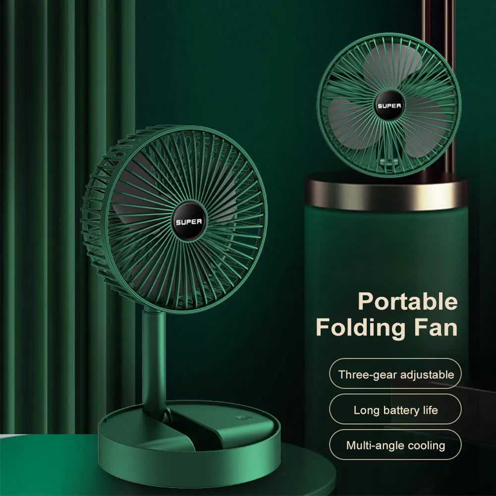 Portable Rechargeable Low Noise Telescopic Fan