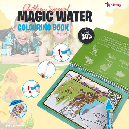 Magic Water Drawing Coloring Book