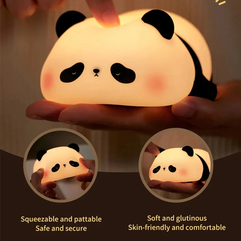 Panda Shaped  Silicone Lamp