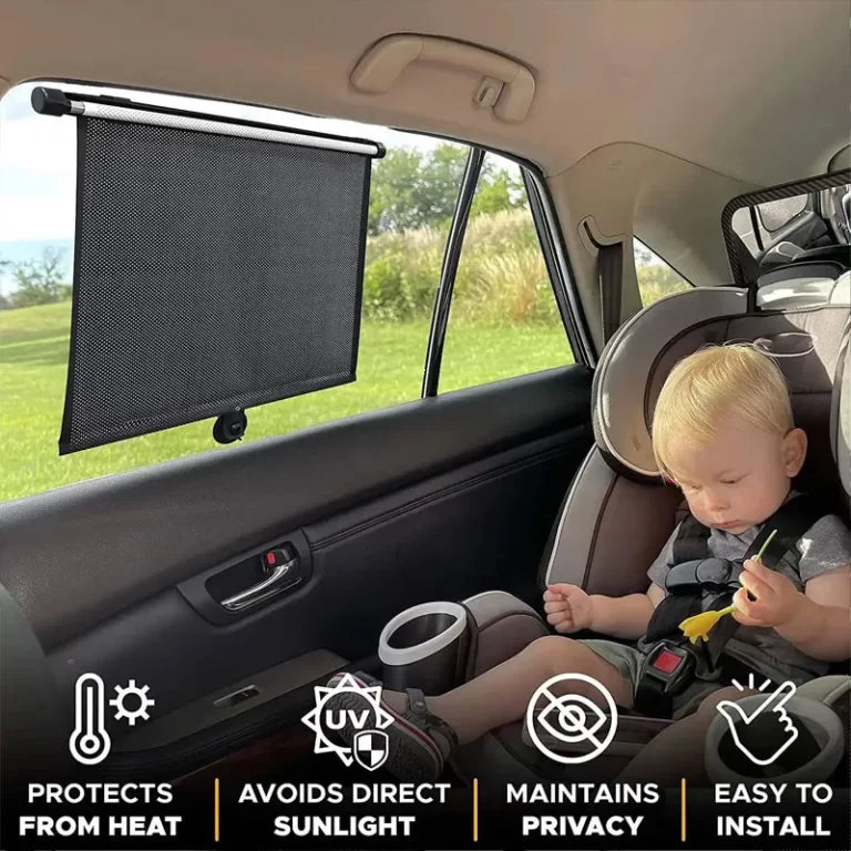 Retractable Window Sunshade