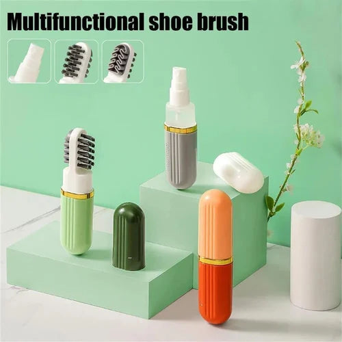 3in1 New Shoe Cleaning Brush with Spray