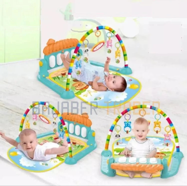 Huanger 3 In 1 Baby Play Gym Mat with Piano Music