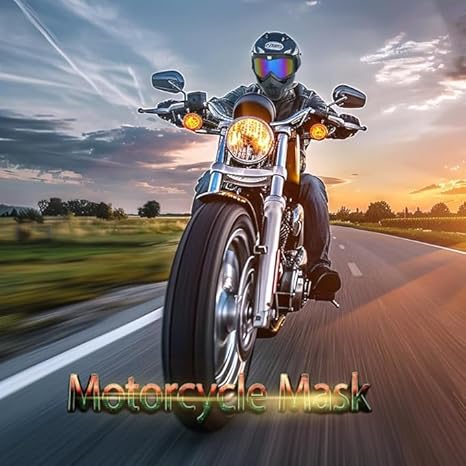 Bike Face Mask Goggles Stylish Design