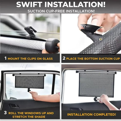 Retractable Window Sunshade