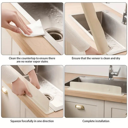 Silicon sink splash guard