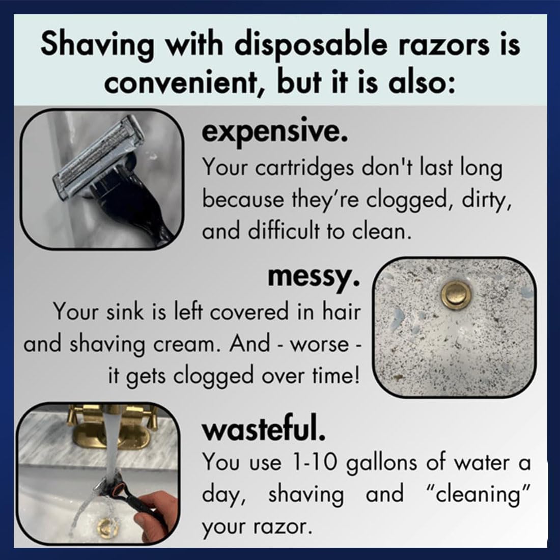 Razor RInser cleaner
