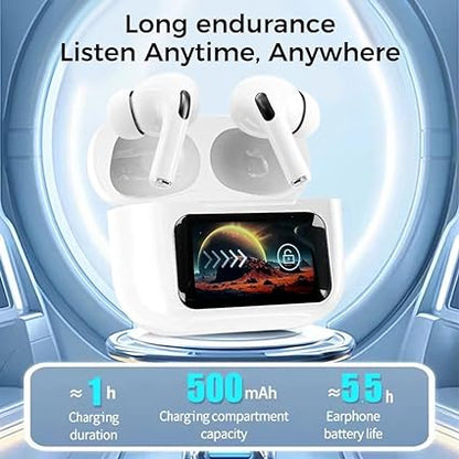 A9 Pro Smart Touch Screen Earbuds ANC with APP (Original Quality)