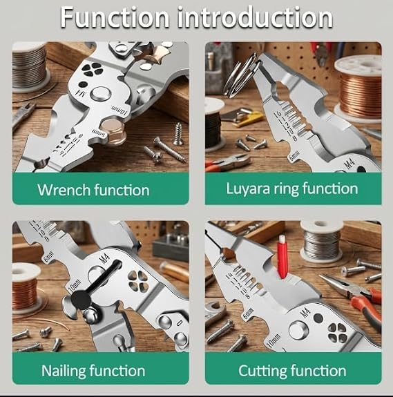 Foldable Wire Stripping Plier