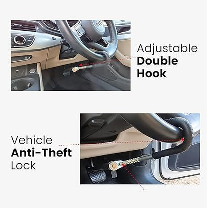 Universal Double Protection Steering Wheel Lock