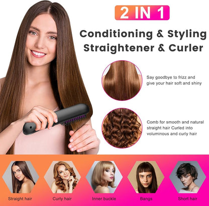 Cordless Hair Straightener Brush