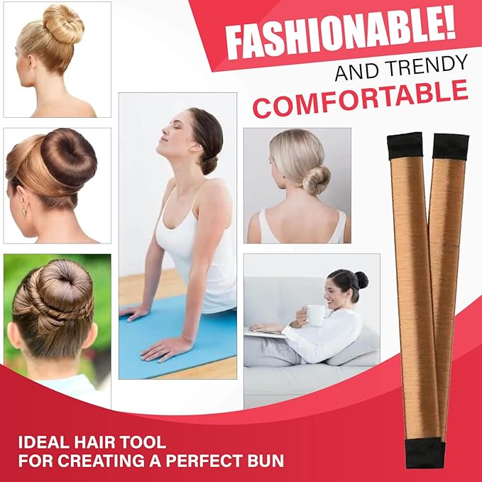 Hair Bundle Hair Bun Maker+Hair wax Stick