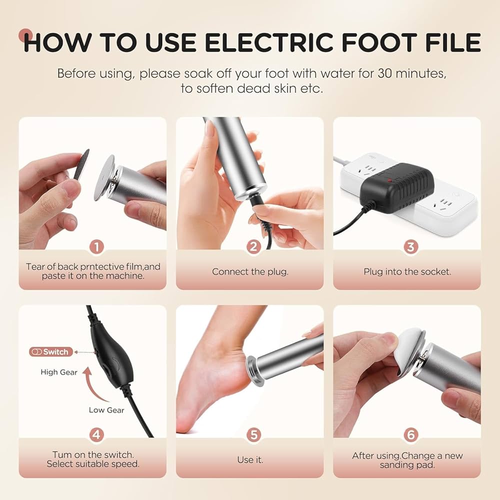 Electric Foot File Hard Skin Remover