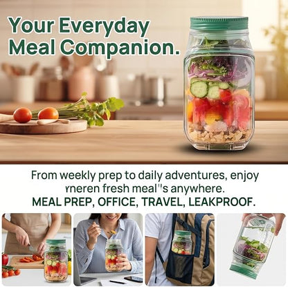 On the Go Salad Jar