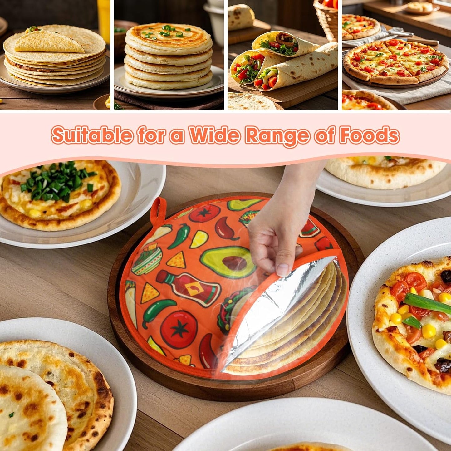 Roti Heat Insulated Cloth Pouch