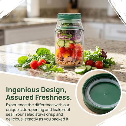 On the Go Salad Jar